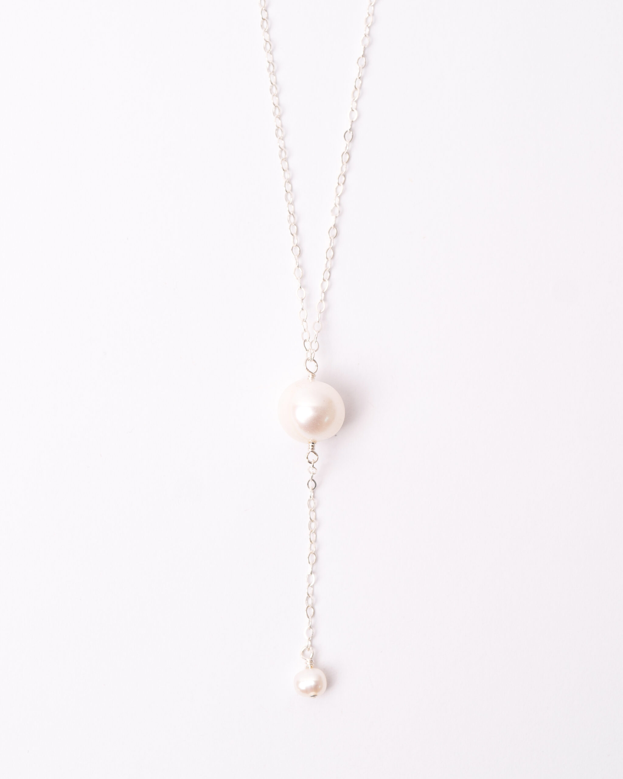 Double Coco necklace - white pearl | New Vintage By Kriss